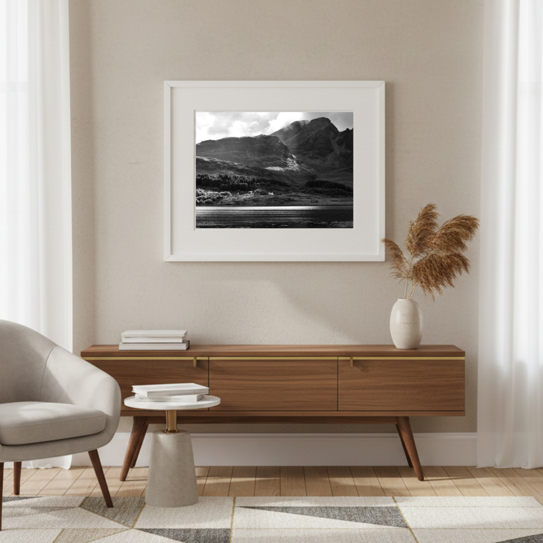 Dramatic Light Scottish Landscape (monochrome) - Image 3