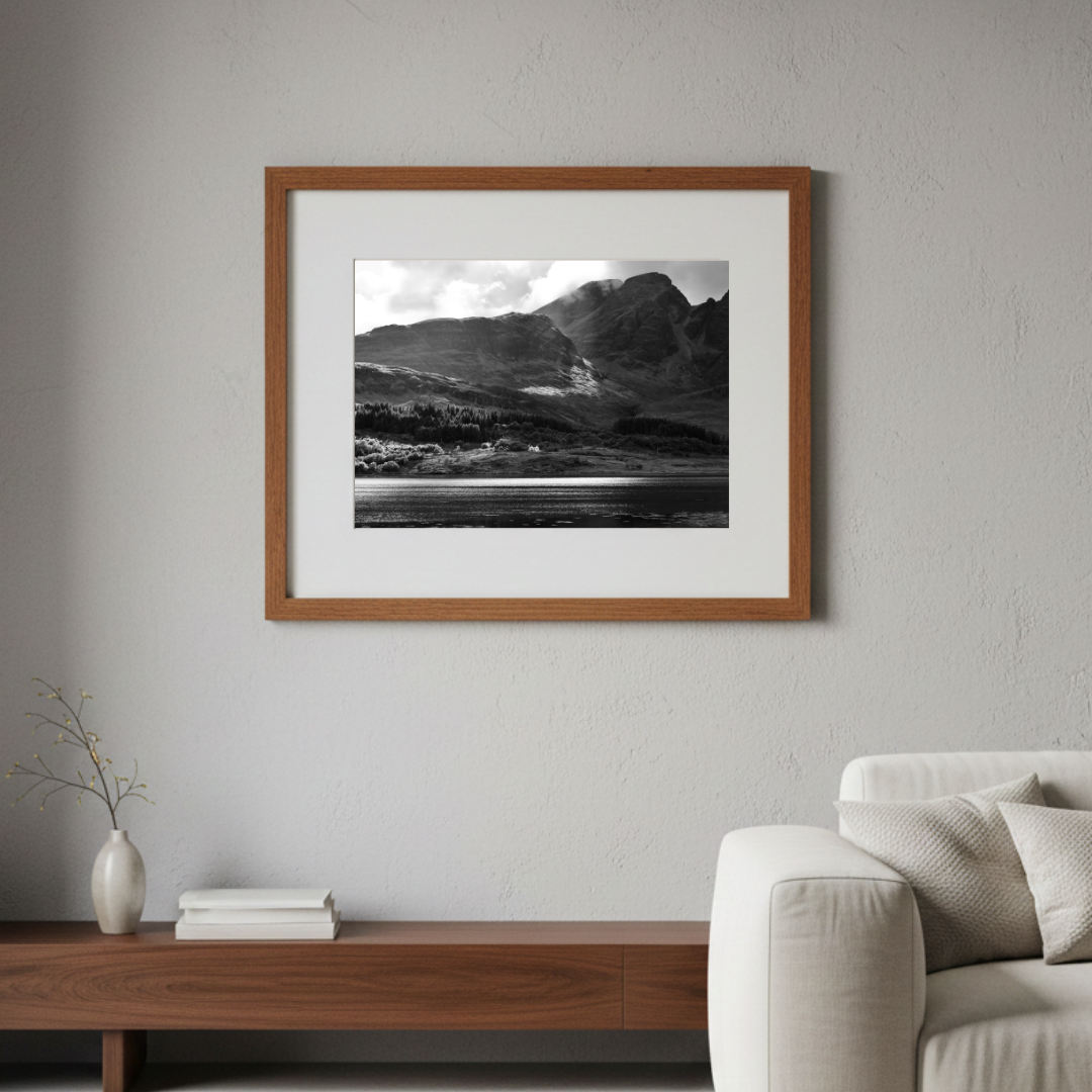 Dramatic Light Scottish Landscape (monochrome) - Image 4