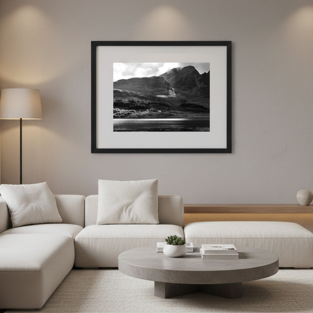 Dramatic Light Scottish Landscape (monochrome) - Image 2