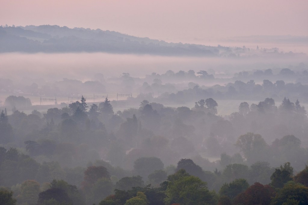 Foggy sunrise over Goring