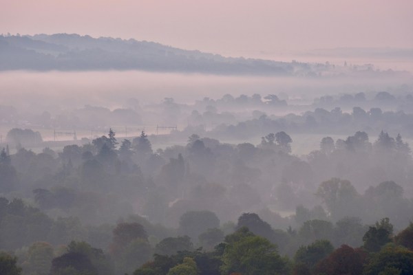 Foggy sunrise over Goring