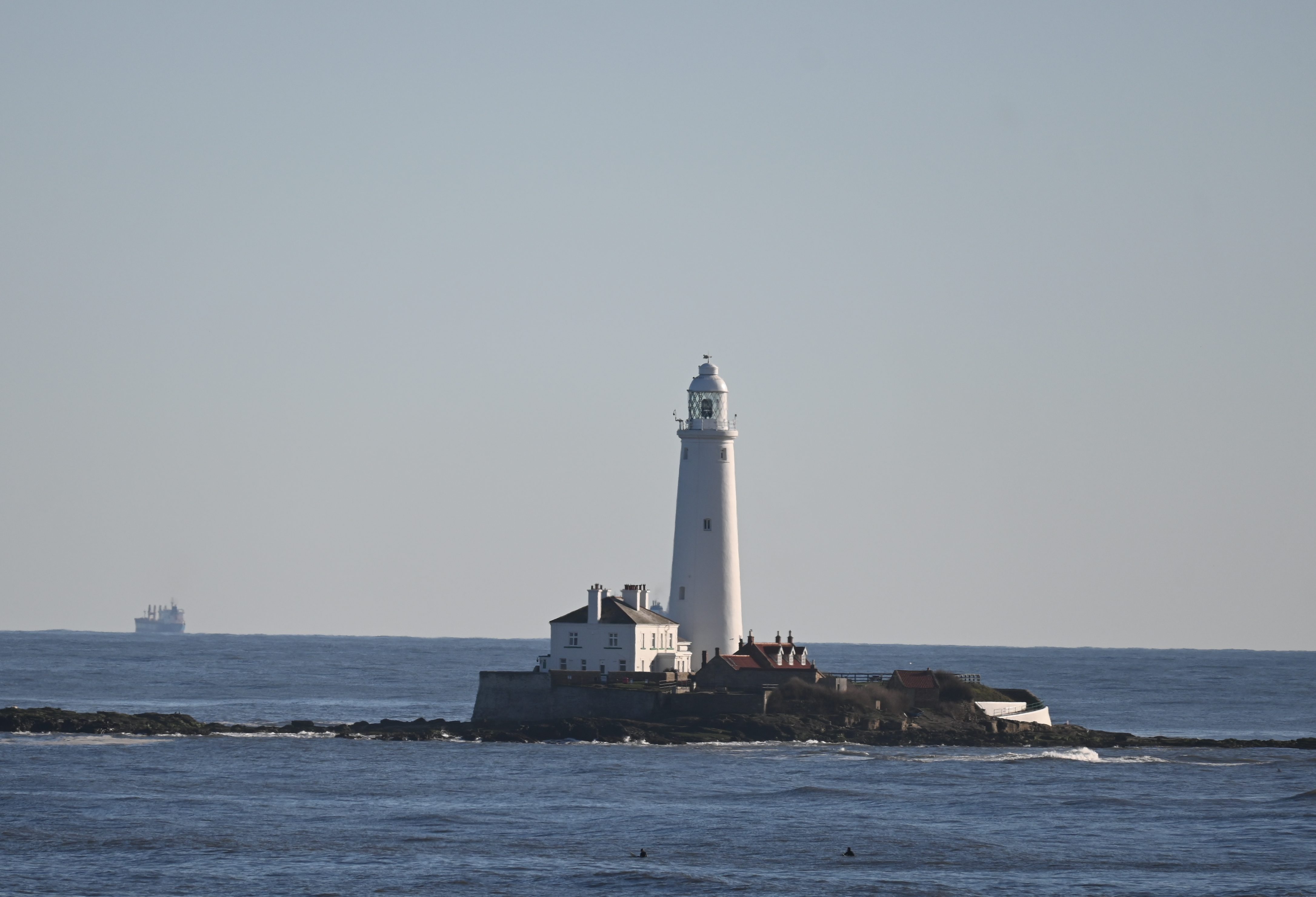 St Marys Lighthouse from Seaton Sluice