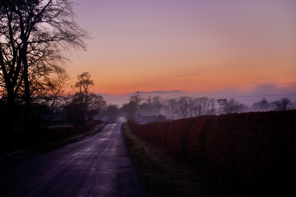 Misty Countryside Roads