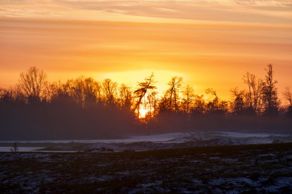 Golden sunset Oxfordshire