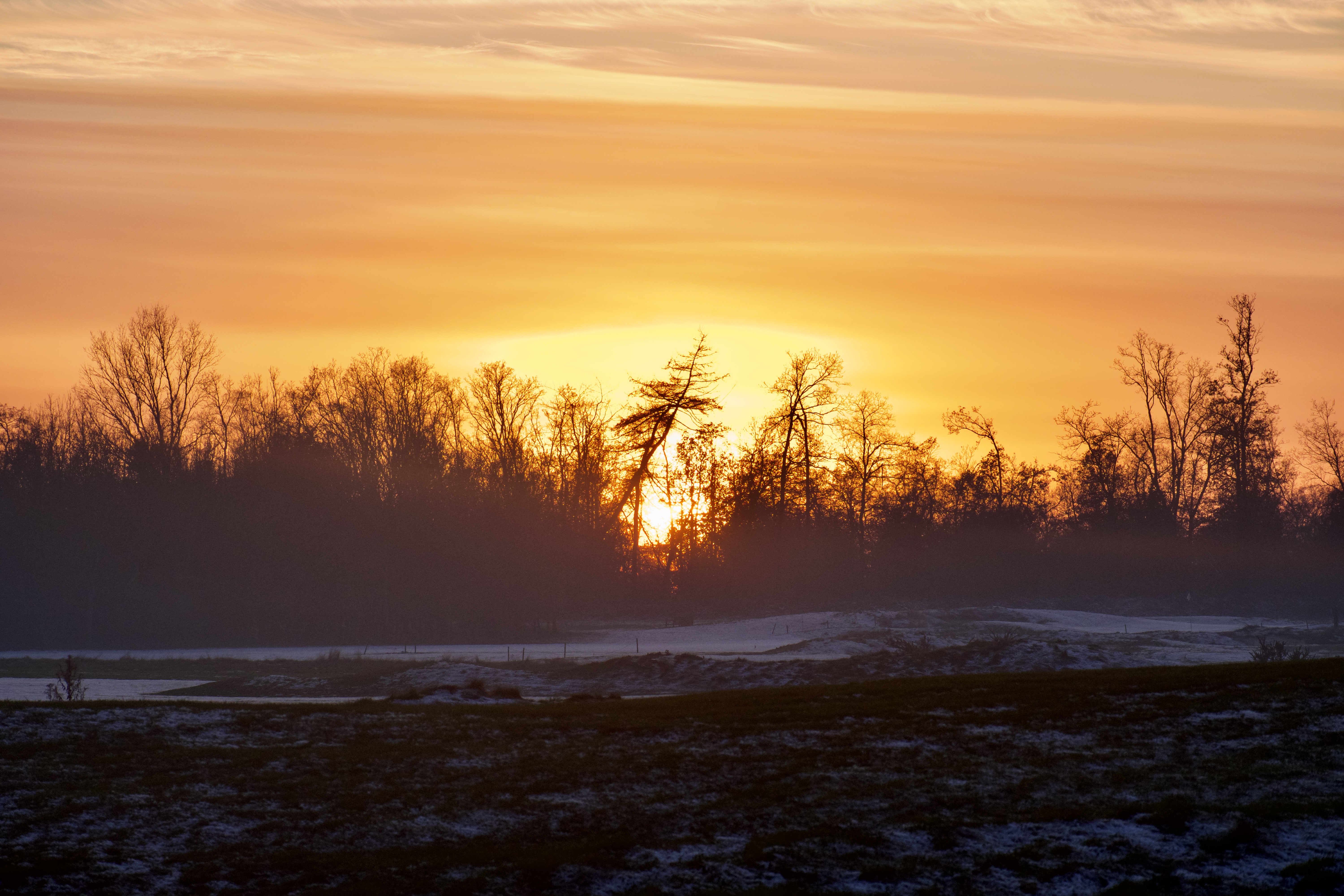 Golden sunset Oxfordshire